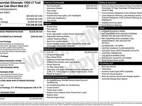 Used 2022 Chevrolet Silverado 1500 LT Trail Boss w/ LT Trail Boss Premium Package AWD/4WD image 2