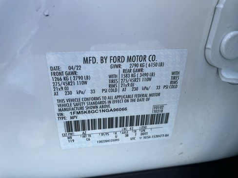 Used 2022 Ford Explorer ST w/ Equipment Group 401A AWD/4WD image 46