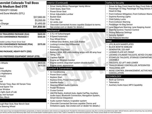 Used 2023 Chevrolet Colorado Trail Boss w/ Advanced Trailering Package AWD/4WD image 22