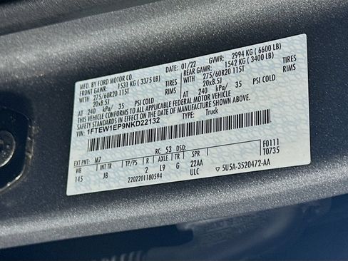Used 2022 Ford F150 XL w/ STX Appearance Package AWD/4WD image 36