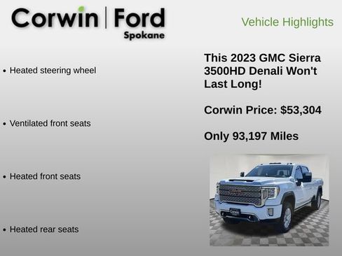 Used 2023 GMC Sierra 3500 Denali w/ Denali Ultimate Package AWD/4WD image 18