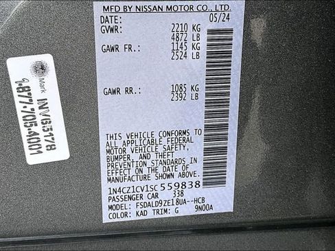 Certified 2025 Nissan Leaf SV Plus FWD image 18