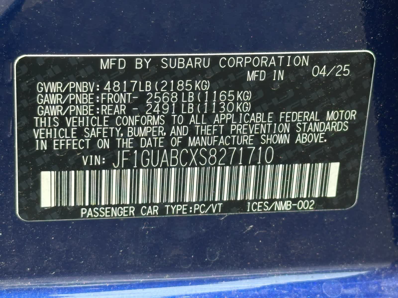 Used 2025 Subaru Impreza 2.0i AWD/4WD image 24