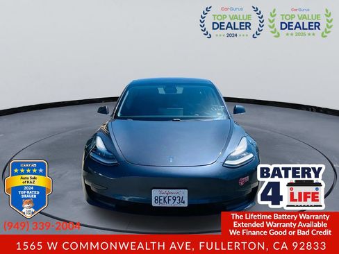 Used 2018 Tesla Model 3 Long Range AWD/4WD image 2
