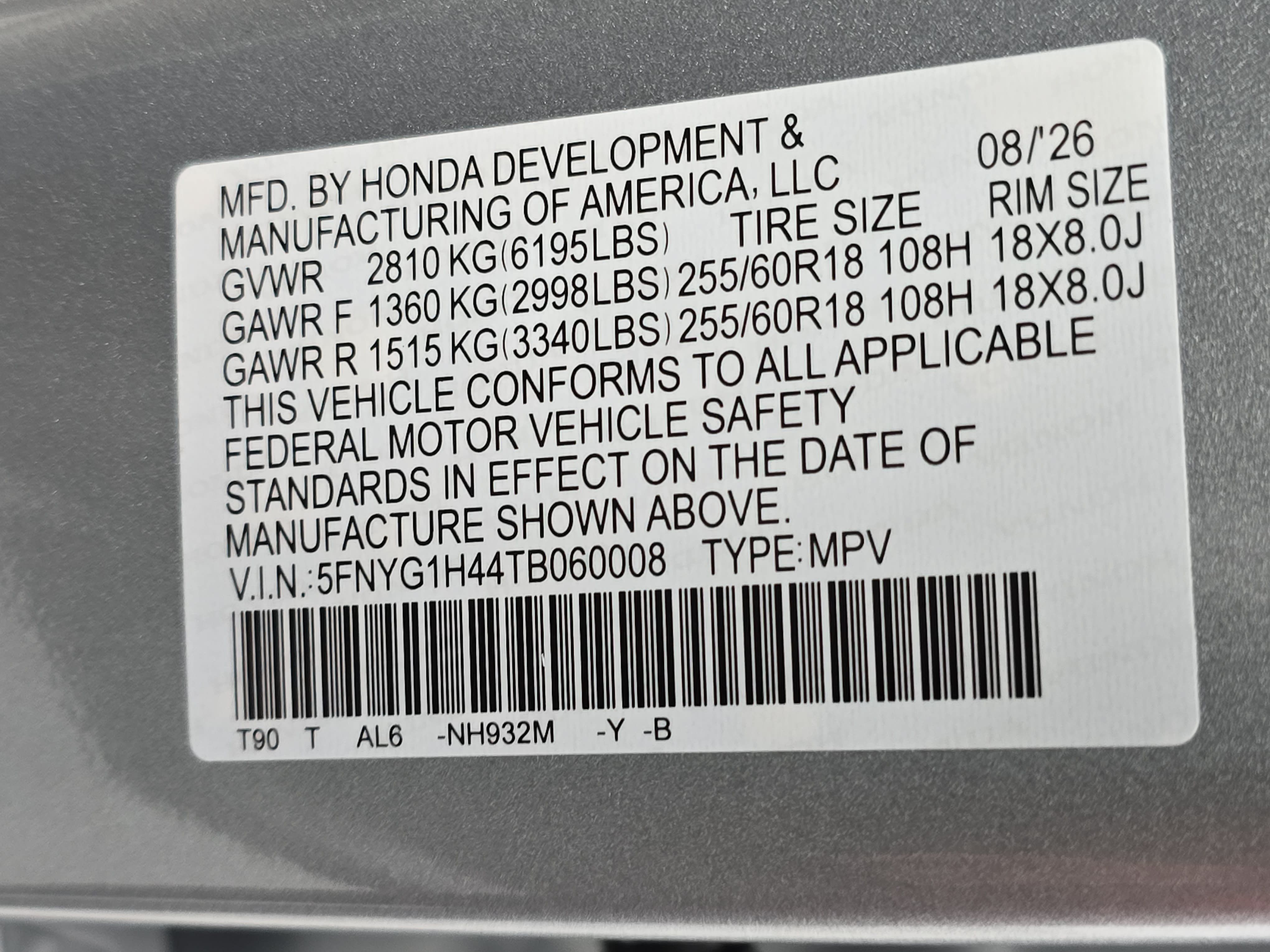 New 2026 Honda Pilot EX-L image 36