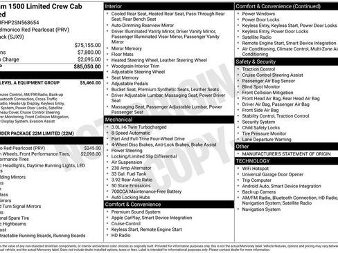 Used 2025 RAM 1500 Limited AWD/4WD image 24
