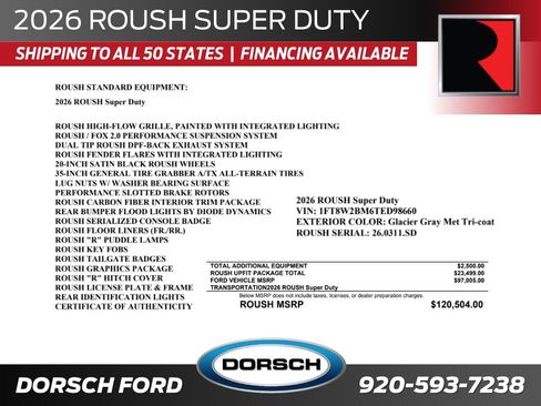 New 2026 Ford F250 4x4 Crew Cab Super Duty image 2