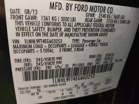 Used 2014 Lincoln MKS EcoBoost w/ Equipment Group 201A image 33