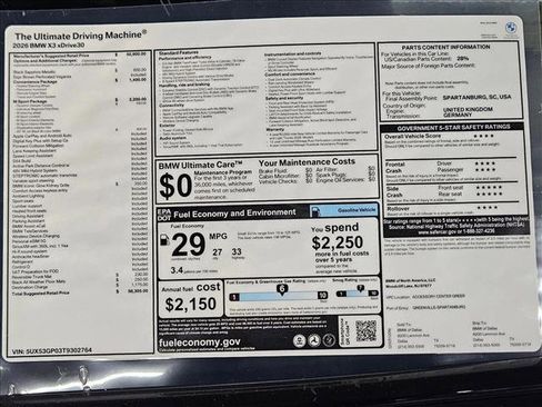 New 2026 BMW X3 xDrive30 w/ M Sport Package image 17