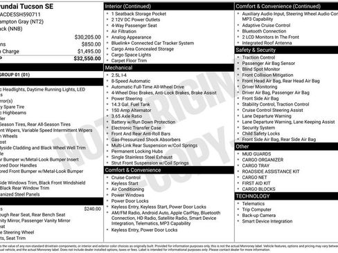 New 2025 Hyundai Tucson SE image 5