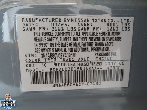 Used 2025 Nissan Sentra SV w/ SV Premium Package FWD image 27
