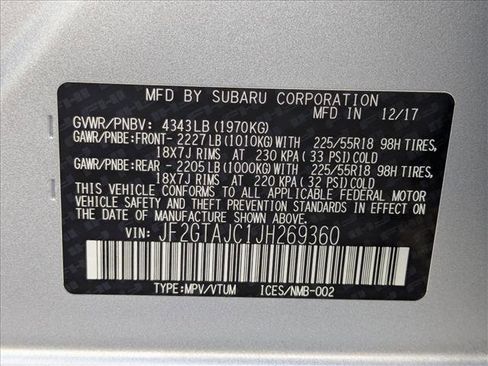 Used 2018 Subaru Crosstrek 2.0i Limited image 24