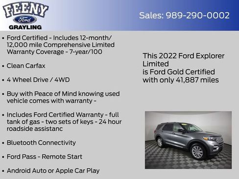 Used 2022 Ford Explorer Limited AWD/4WD image 5