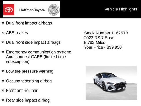Used 2023 Audi RS 7 Sportback AWD/4WD image 31