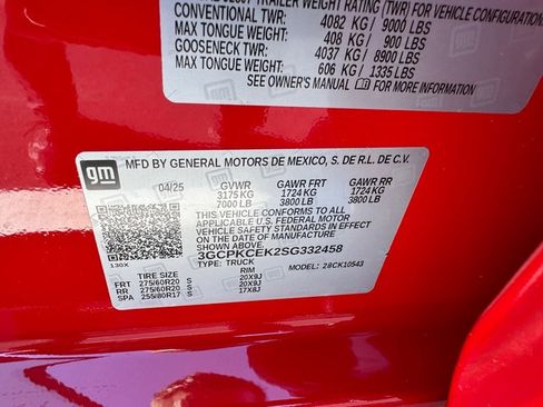 Used 2025 Chevrolet Silverado 1500 Custom Trail Boss w/ Turbomax Blackout Package image 25