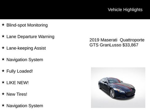 Used 2019 Maserati Quattroporte GTS GranLusso image 4