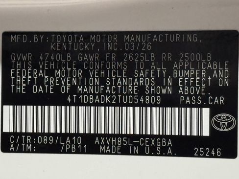 New 2026 Toyota Camry XLE w/ Premium Plus Package AWD/4WD image 19
