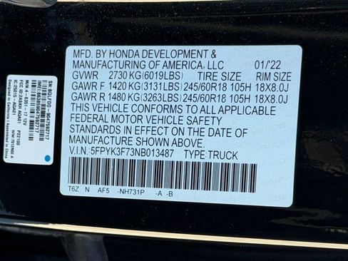 Used 2022 Honda Ridgeline RTL-E image 36