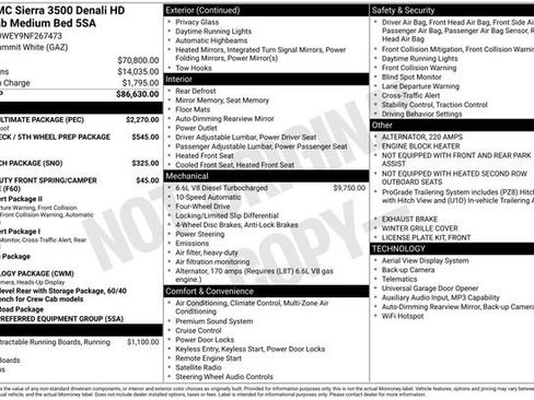 Used 2022 GMC Sierra 3500 Denali w/ Denali Ultimate Package AWD/4WD image 38