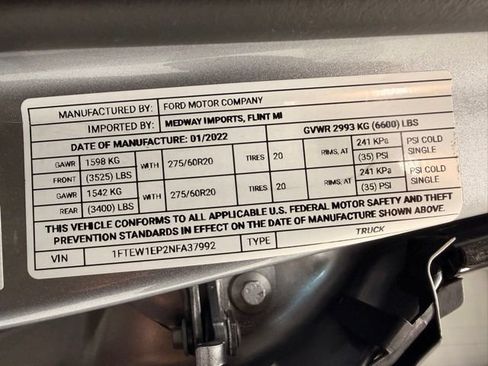 Used 2022 Ford F150 Lariat w/ Equipment Group 502A High AWD/4WD image 61