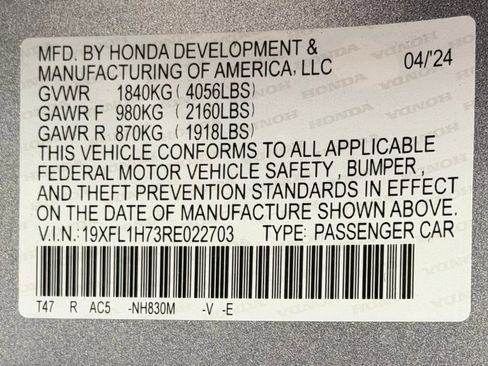 Certified 2024 Honda Civic EX-L image 22