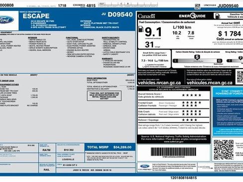 Used 2018 Ford Escape SE w/ SE SYNC Package image 5