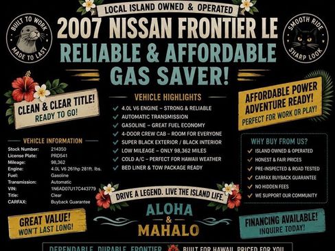 Used 2007 Nissan Frontier SE w/ SE Value Truck Pkg RWD image 11