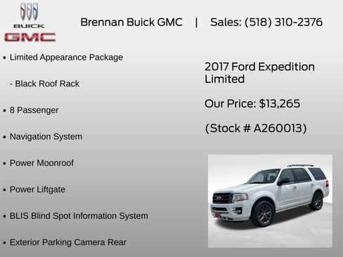 Used 2017 Ford Expedition Limited w/ Equipment Group 301A AWD/4WD image 12