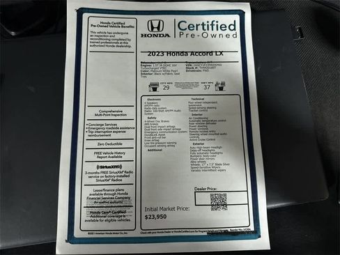 Used 2023 Honda Accord LX image 13