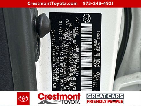 Used 2022 Lexus ES 300h w/ Premium Package image 16