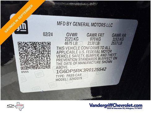 Used 2024 Cadillac CT5 Sport w/ Parking Package RWD image 29