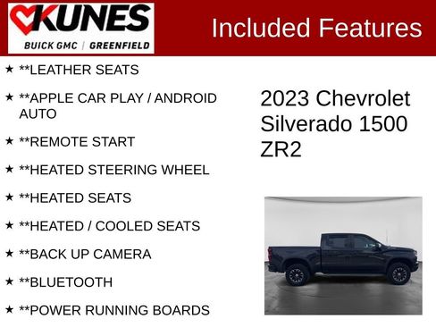 Used 2023 Chevrolet Silverado 1500 ZR2 w/ Technology Package AWD/4WD image 2