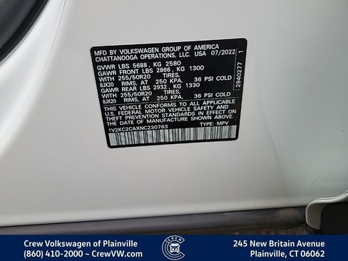 Certified 2022 Volkswagen Atlas Cross Sport SE w/ Panoramic Sunroof Package image 36