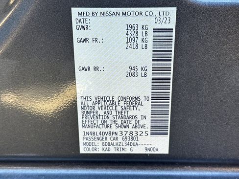 Used 2023 Nissan Altima 2.5 SV image 33