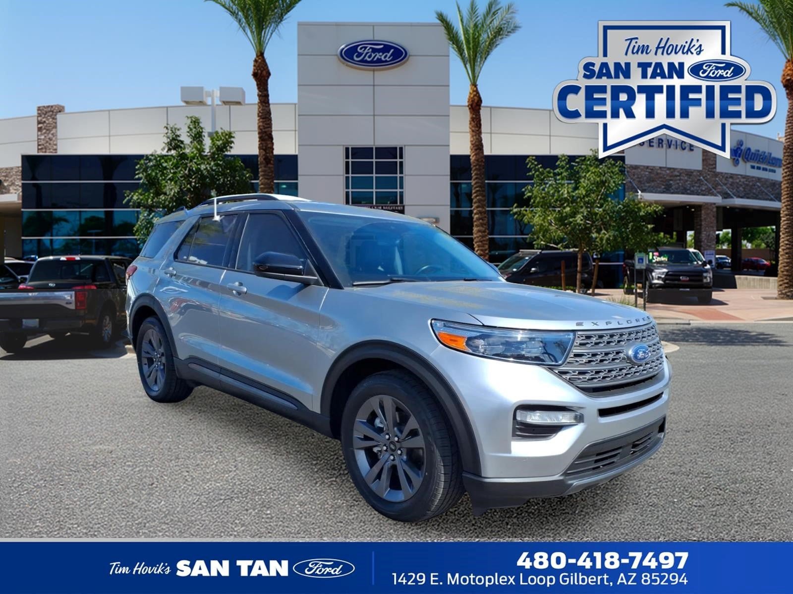 Certified 2024 Ford Explorer XLT w/ Equipment Group 202A RWD image 1