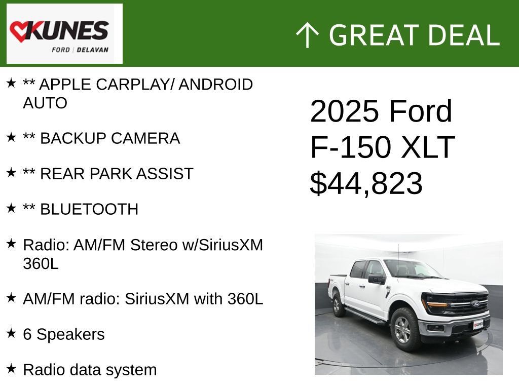 Used 2025 Ford F150 XLT w/ Equipment Group 301A Standard AWD/4WD image 2