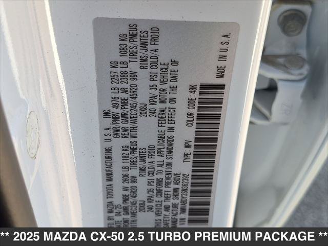 Used 2025 MAZDA CX-50 AWD 2.5 Turbo w/ Accent Package image 23