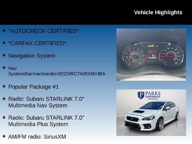 Used 2019 Subaru WRX Limited w/ Popular Package #1 AWD/4WD image 4