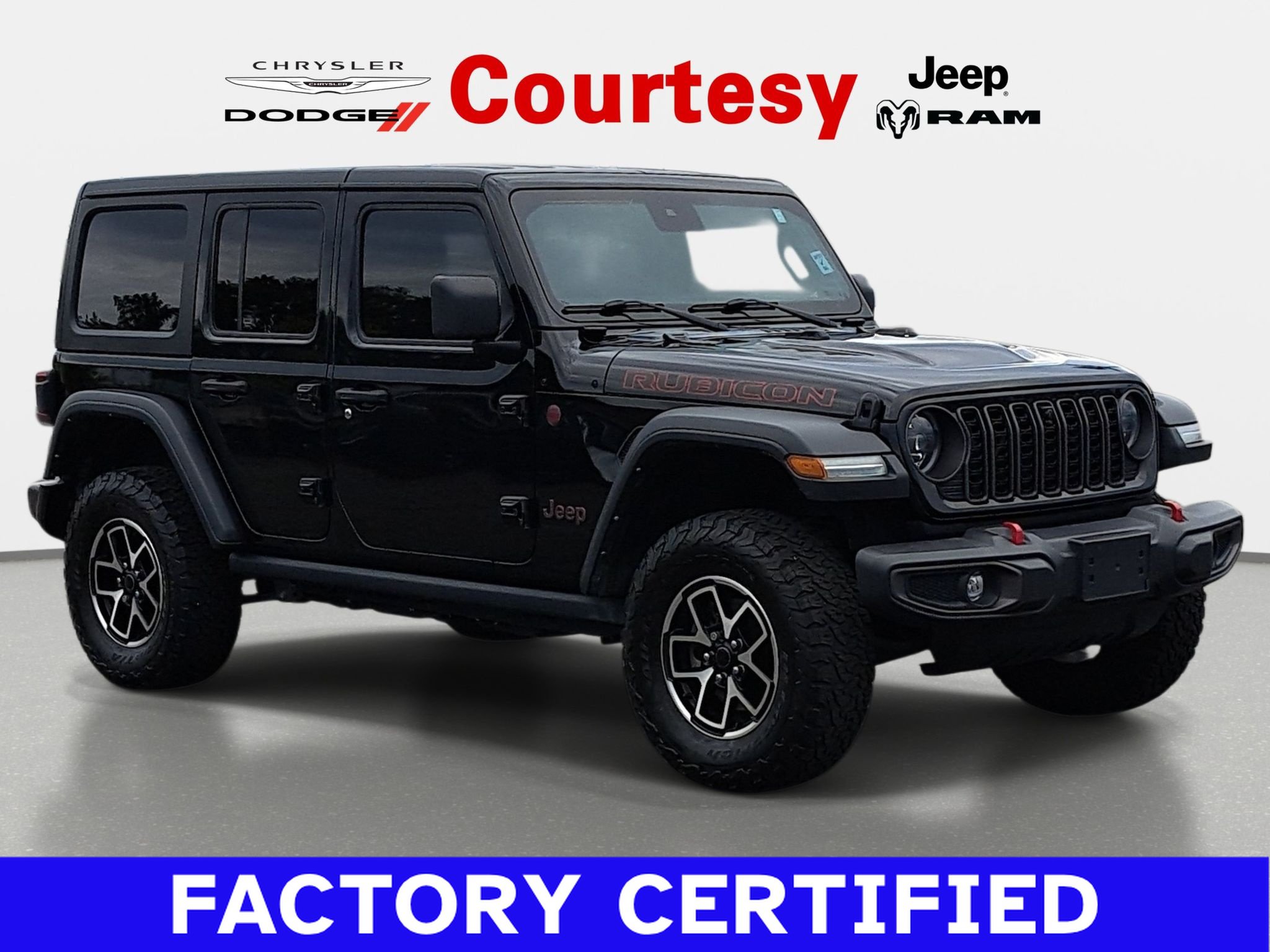 Certified 2024 Jeep Wrangler Unlimited Rubicon w/ Technology Group AWD/4WD image 1