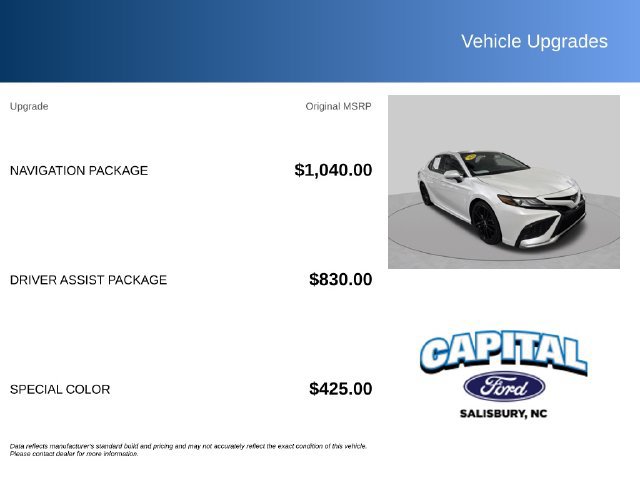 Used 2023 Toyota Camry XSE w/ Navigation Package FWD image 2