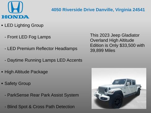 Used 2023 Jeep Gladiator Overland AWD/4WD image 24