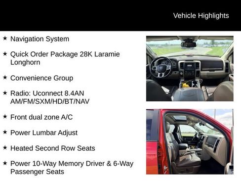 Used 2015 RAM 1500 Laramie Longhorn w/ Convenience Group AWD/4WD image 12