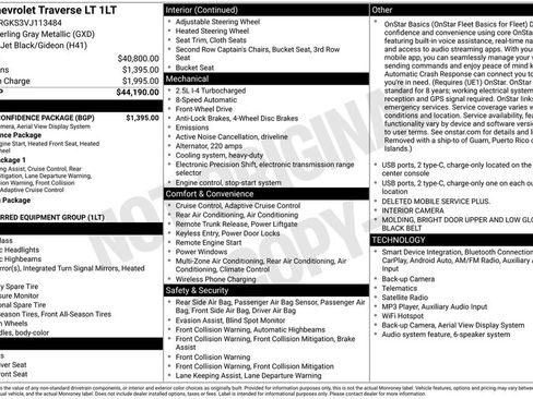New 2027 Chevrolet Traverse LT w/ Driver Confidence Package FWD image 2
