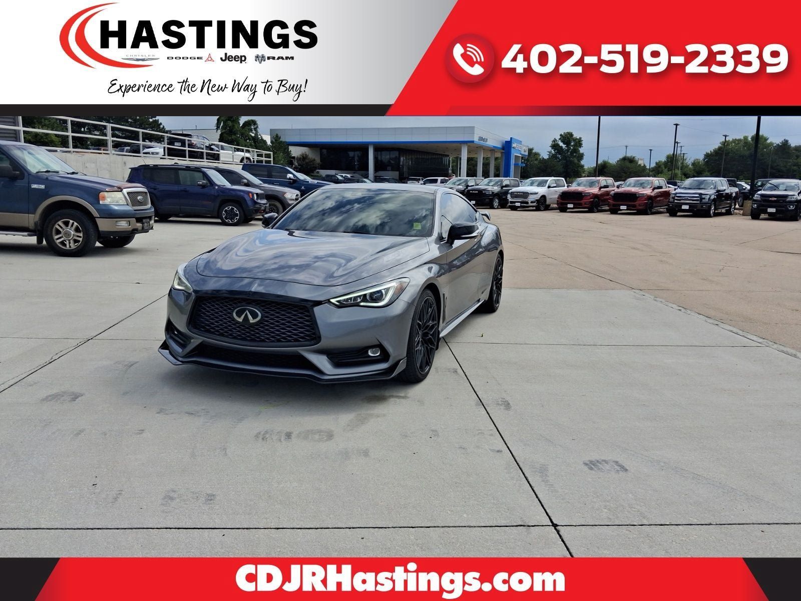 Used 2019 INFINITI Q60 Red Sport 400 w/ Cargo Package AWD/4WD image 1