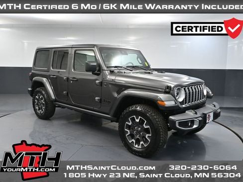 Used 2025 Jeep Wrangler Unlimited Sahara w/ Technology Group AWD/4WD image 1