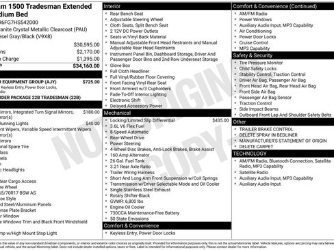 Used 2017 RAM 1500 Tradesman w/ Popular Equipment Group RWD image 42