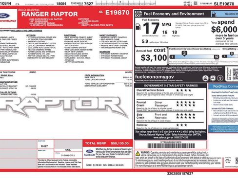 Certified 2025 Ford Ranger Raptor AWD/4WD image 6