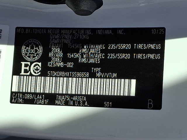 Used 2026 Toyota Highlander XLE AWD/4WD image 28