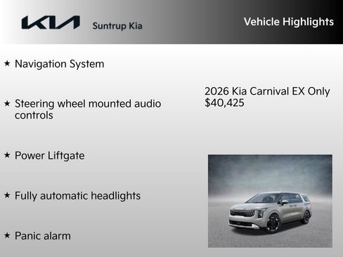 New 2026 Kia Carnival EX image 7