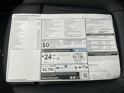 Used 2024 BMW X3 xDrive30i w/ Premium Package image 33